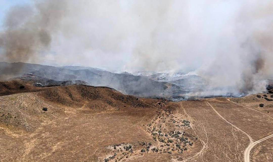 Evacuation warning in Santa Barbara County after Hill Fire burns 1,300